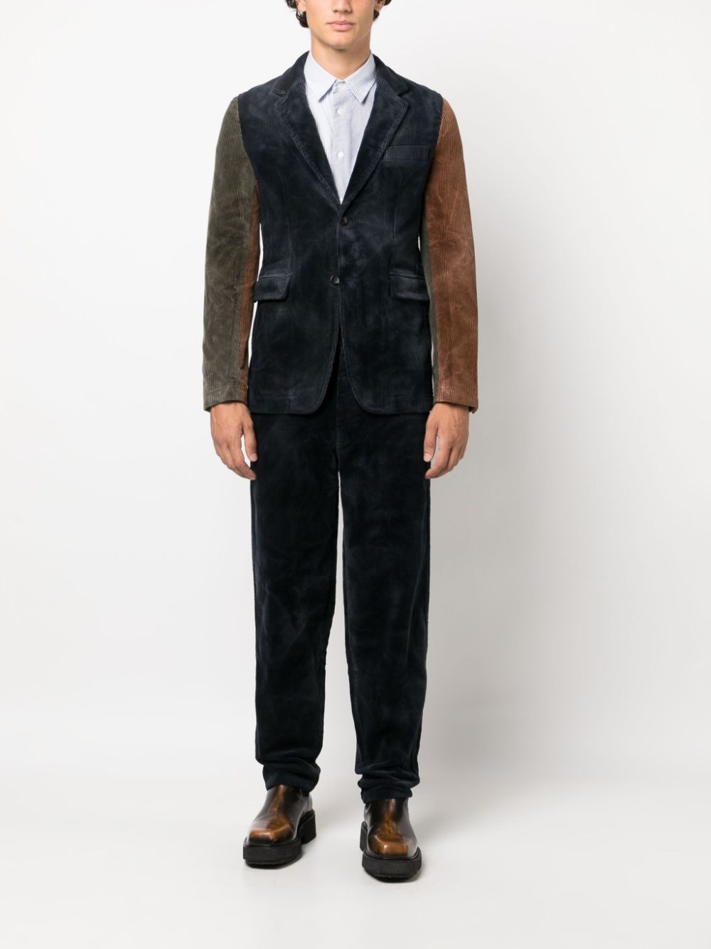 mid-rise twill trousers - 2