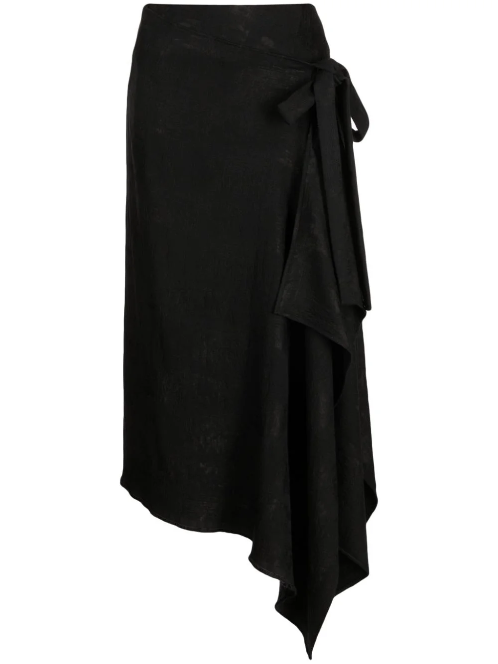 wraparound high-waist skirt - 1