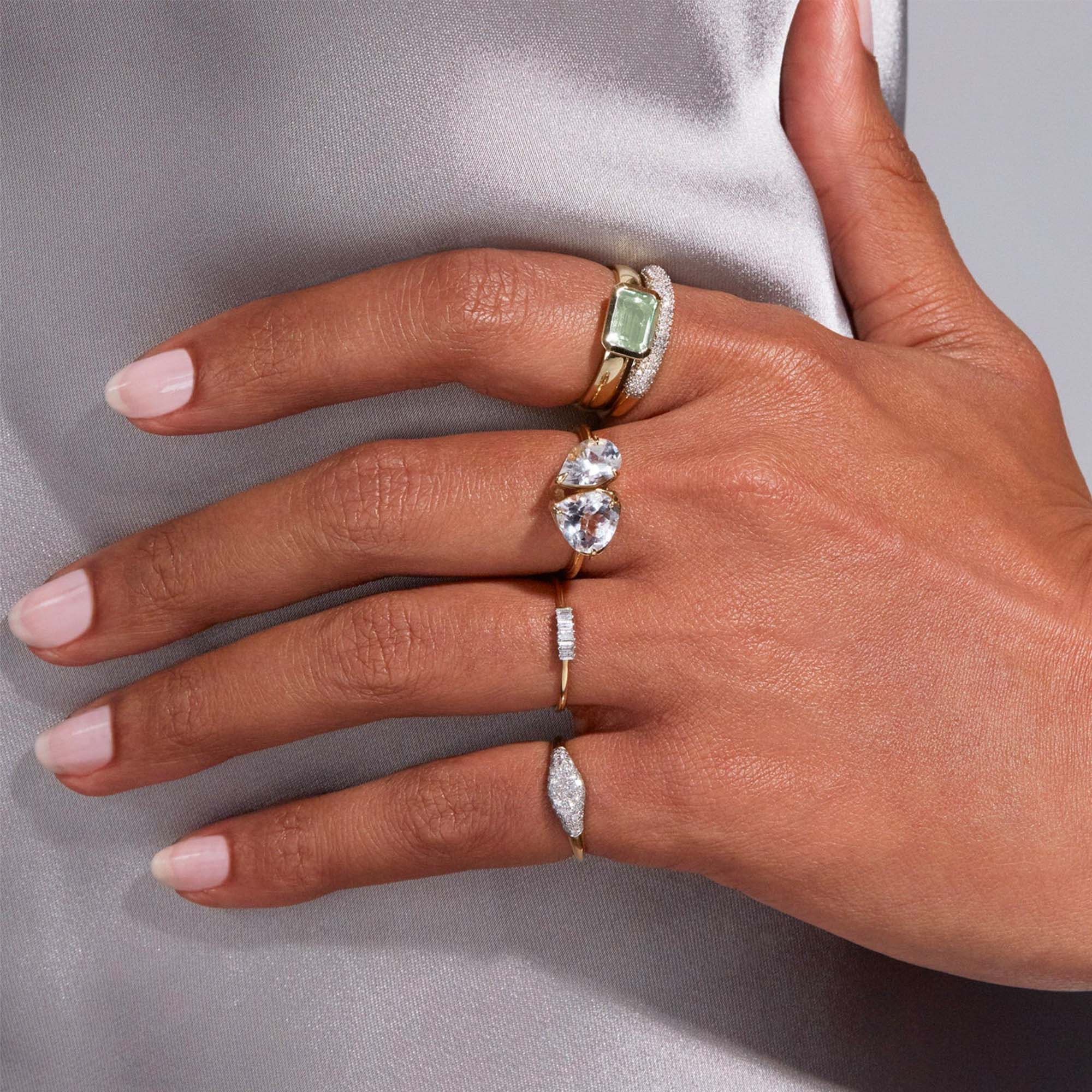 Sea Green Gallant Ring - 5
