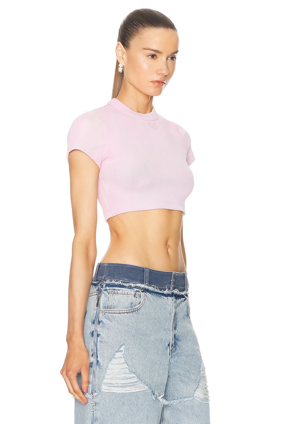 Cropped Short Sleeve Top - 2