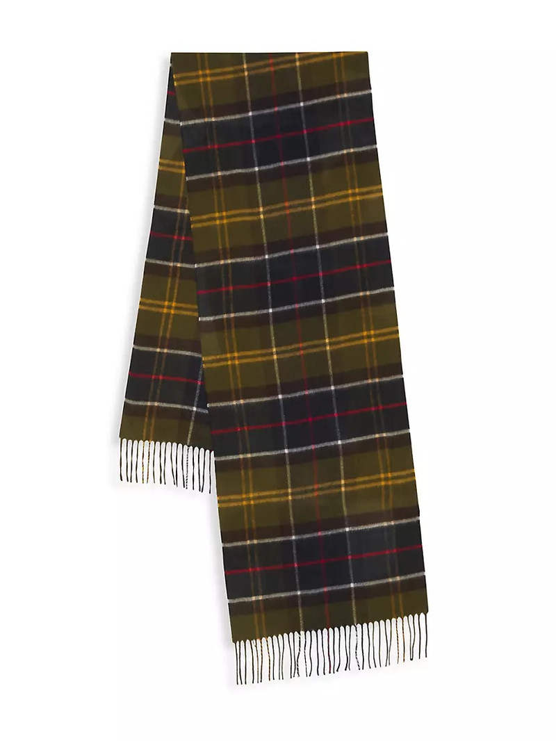 Yaxley Plaid Wool-Blend Scarf - 1