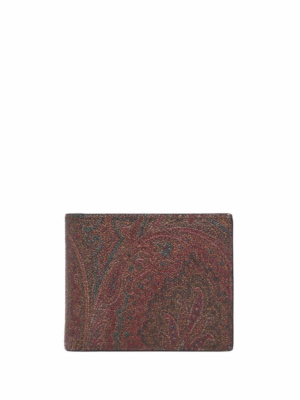 paisley jacquard canvas wallet - 1