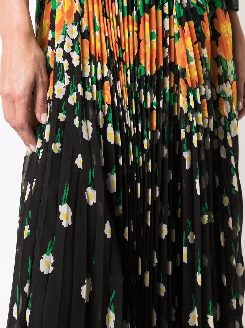 floral-print pleated midi skirt 5