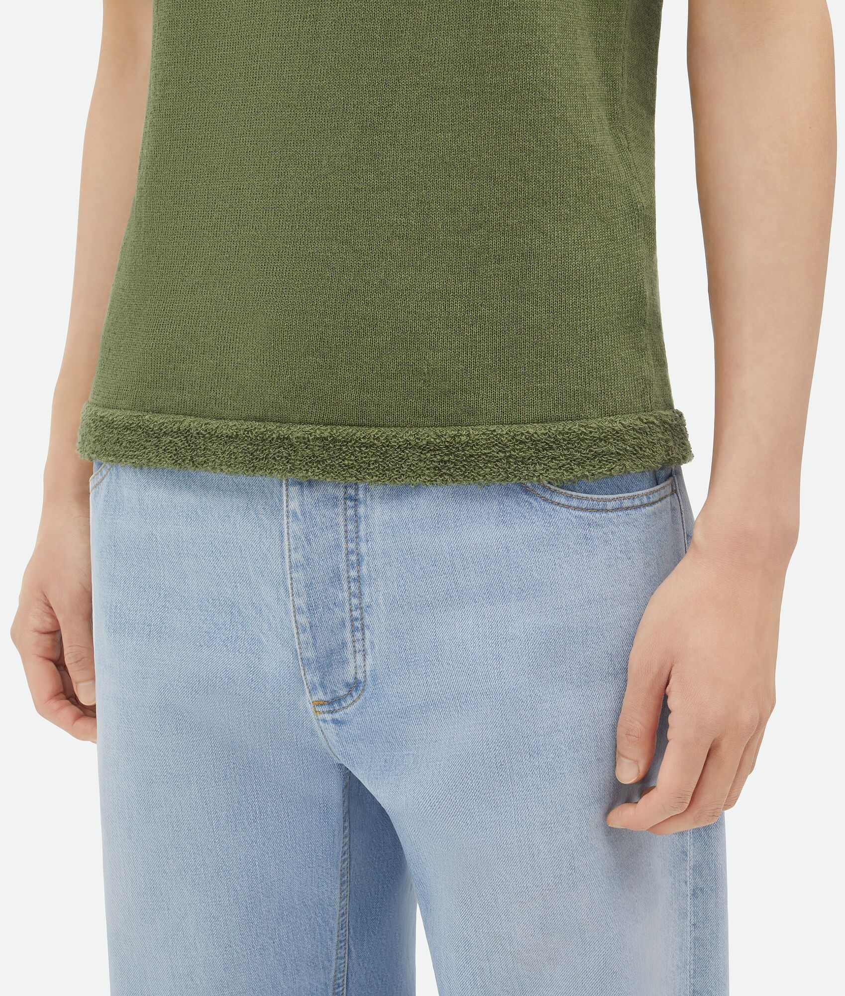 Slim Fit Light Linen Polo - 4