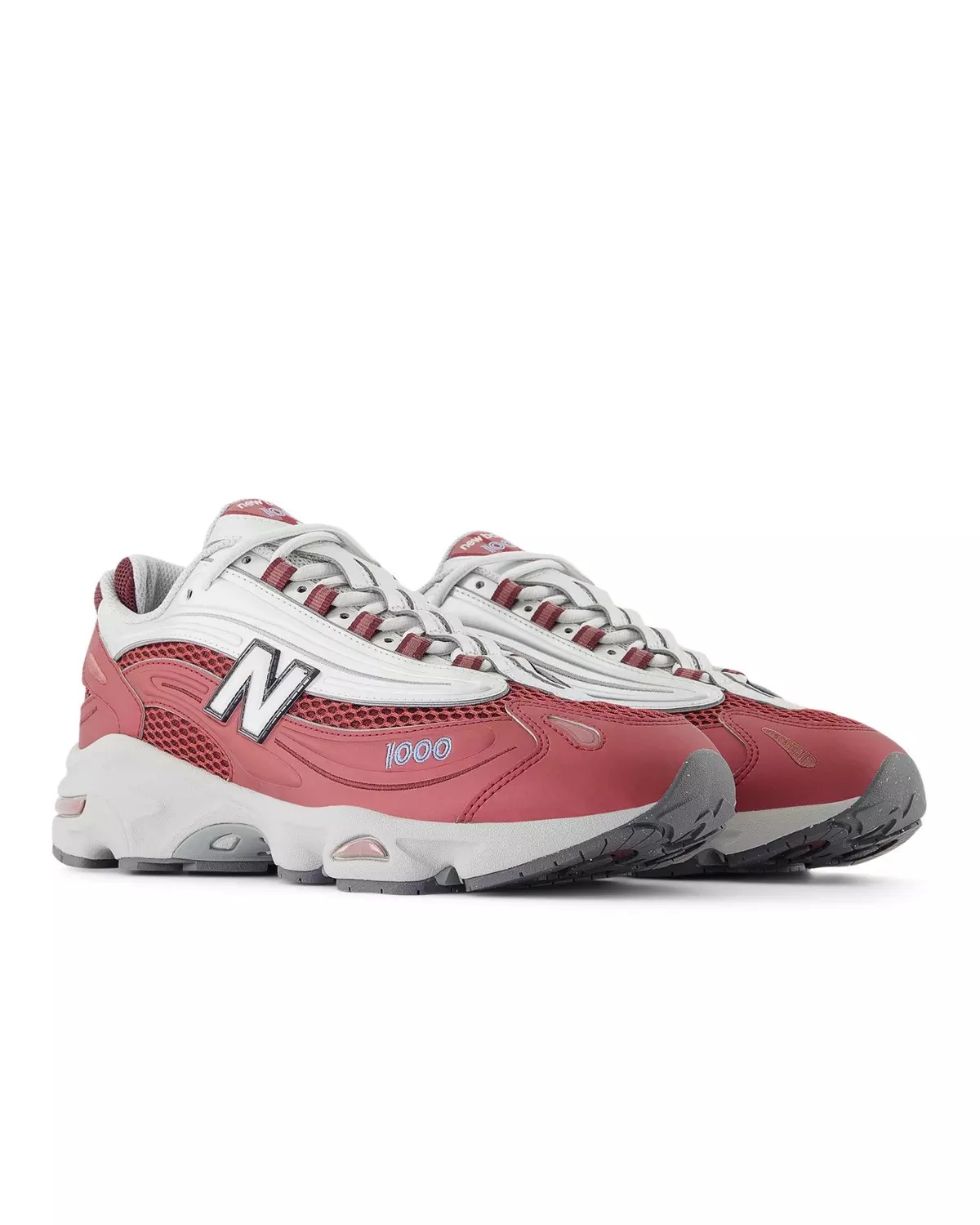 1000 "Metallic Silver/Red" Unisex Shoe - 5