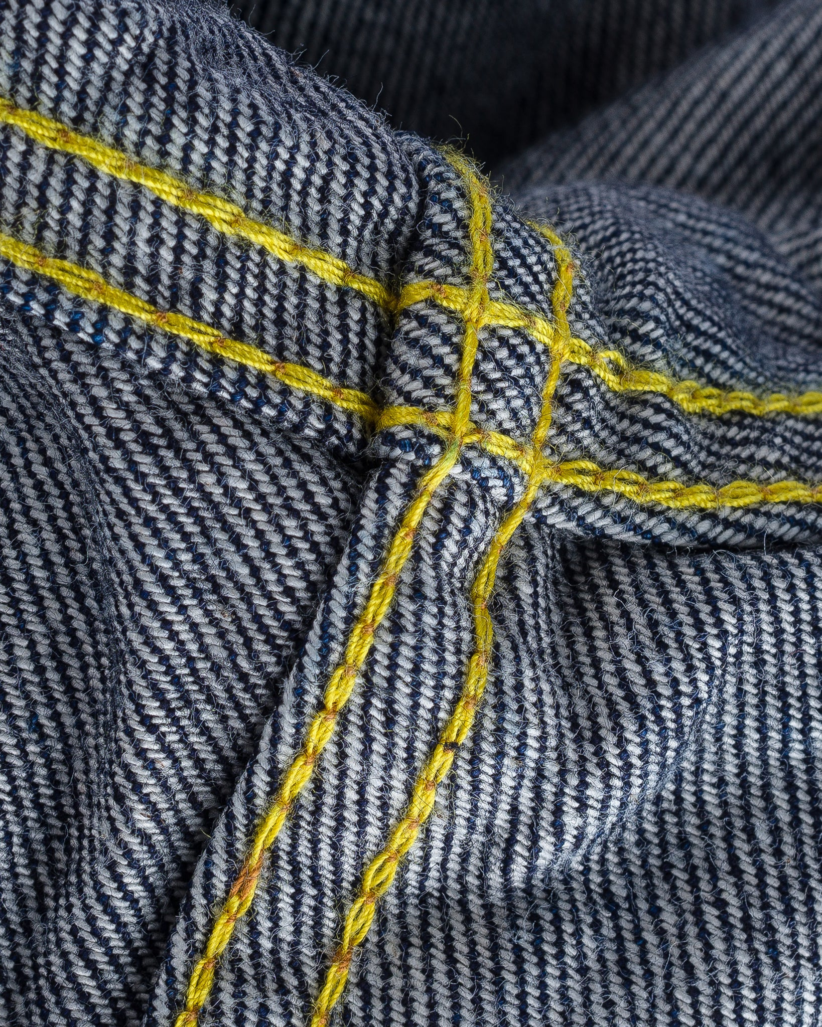 IHSH-33-IND 12oz Selvedge Denim Western Shirt - Indigo - 25