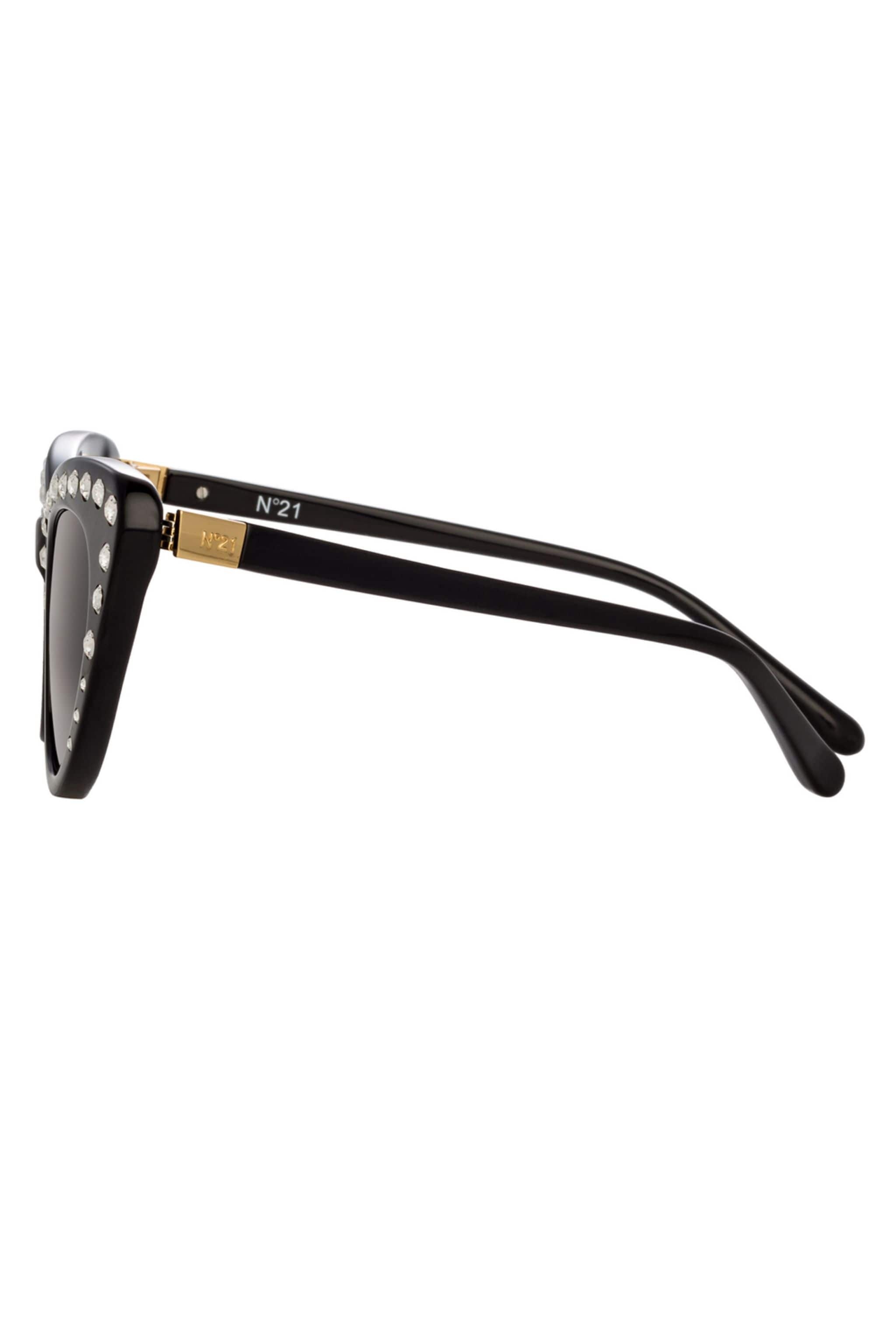 CRYSTAL-EMBELLISHED CAT-EYE SUNGLASSES - 3