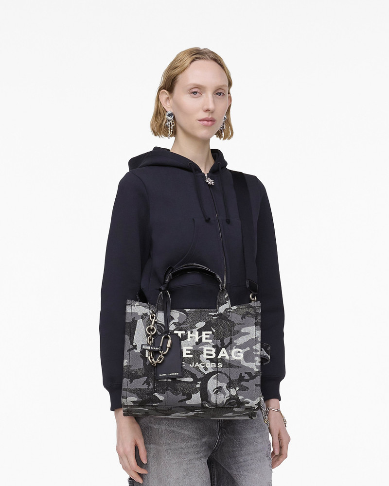 Marc Jacobs THE MARC CAMO DENIM MEDIUM TOTE BAG outlook