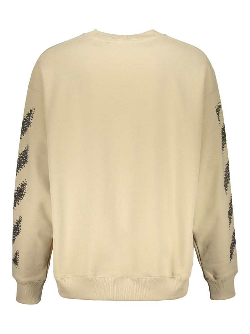 Off-White diagonal-stripe long-sleeve sweatshirt outlook