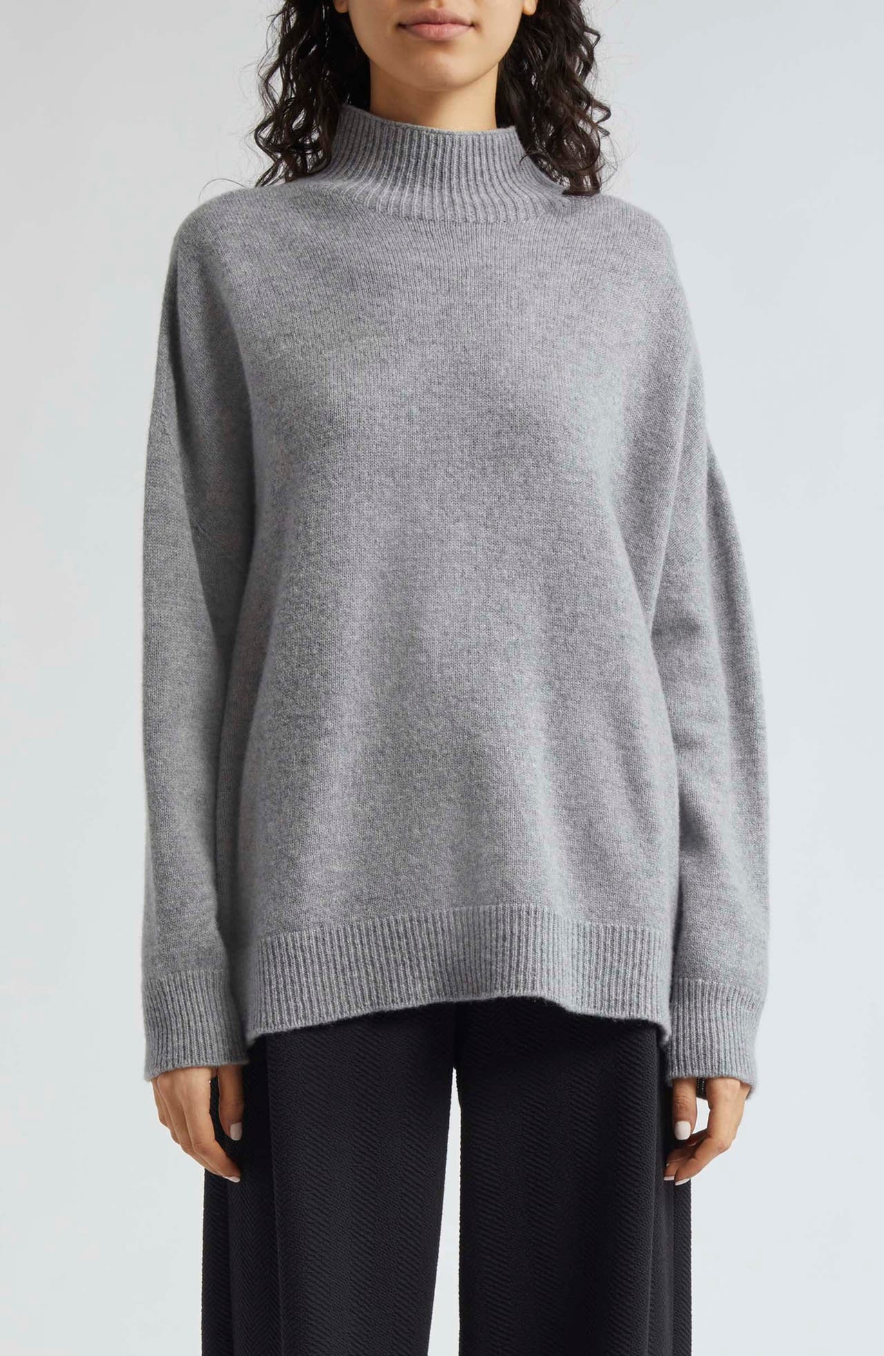 EMPORIO ARMANI Emporio Armani Oversize Wool Cashmere Turtleneck