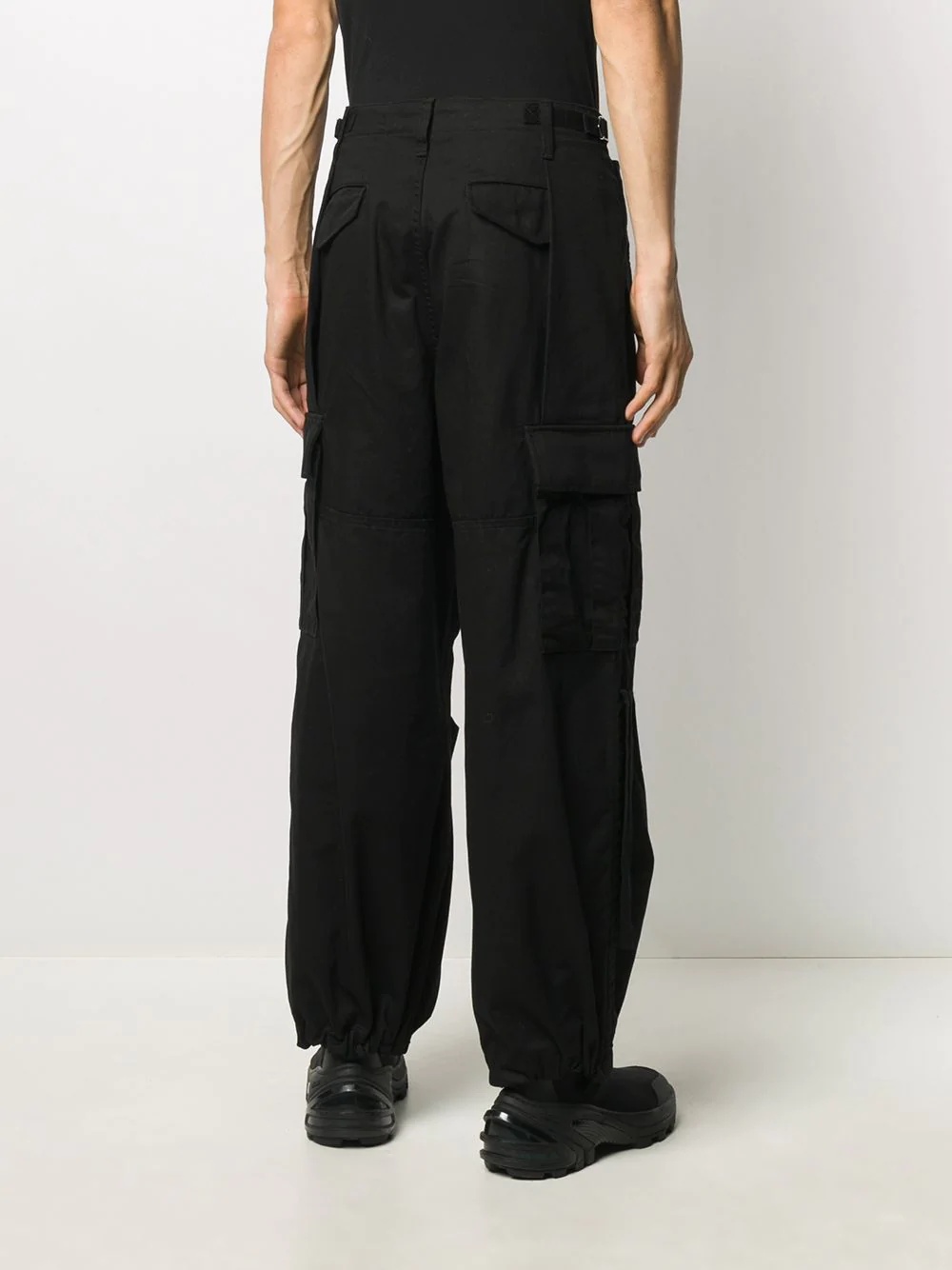 pleated cargo trousers - 4