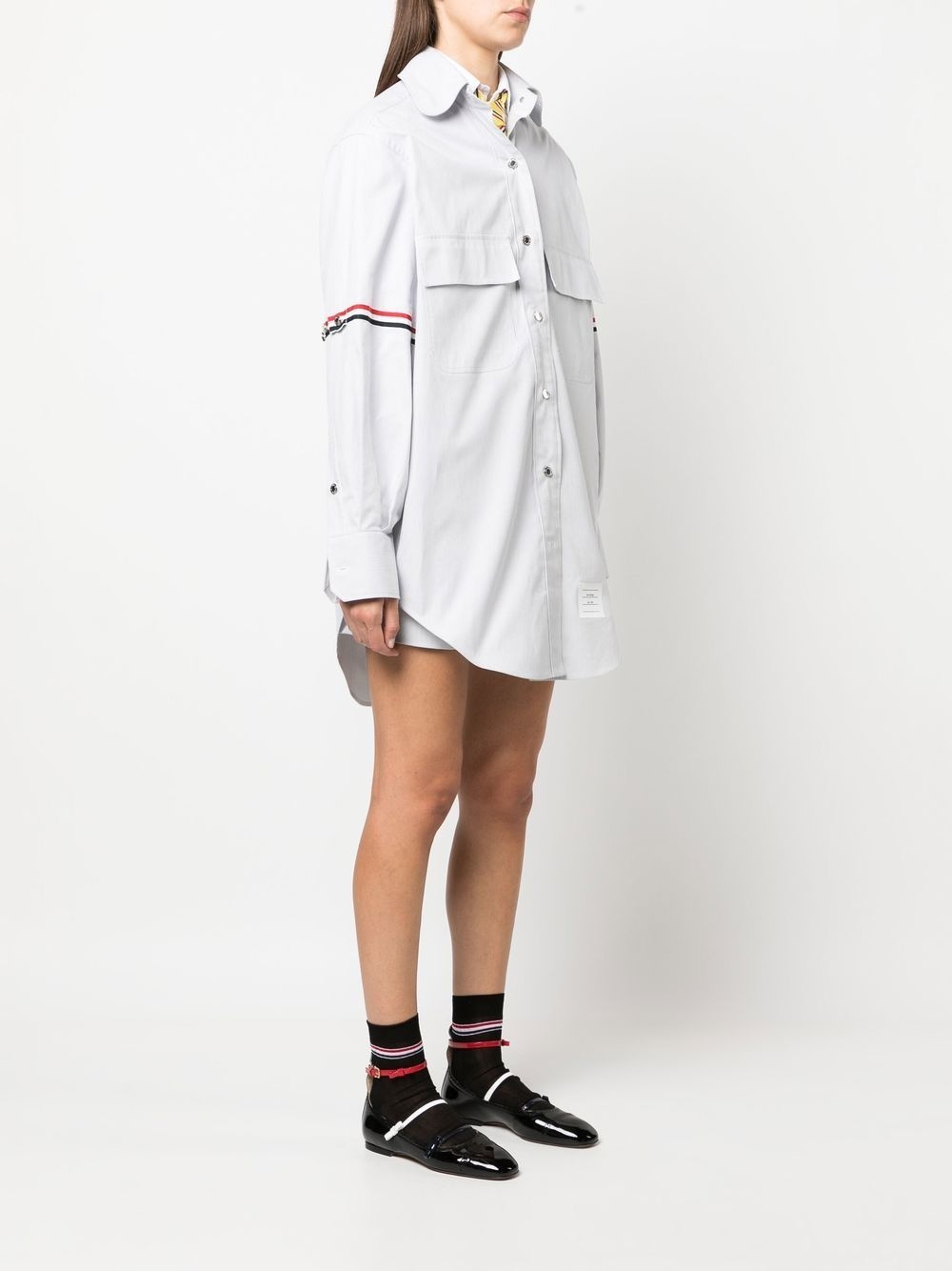 RWB stripe longline shirt - 3