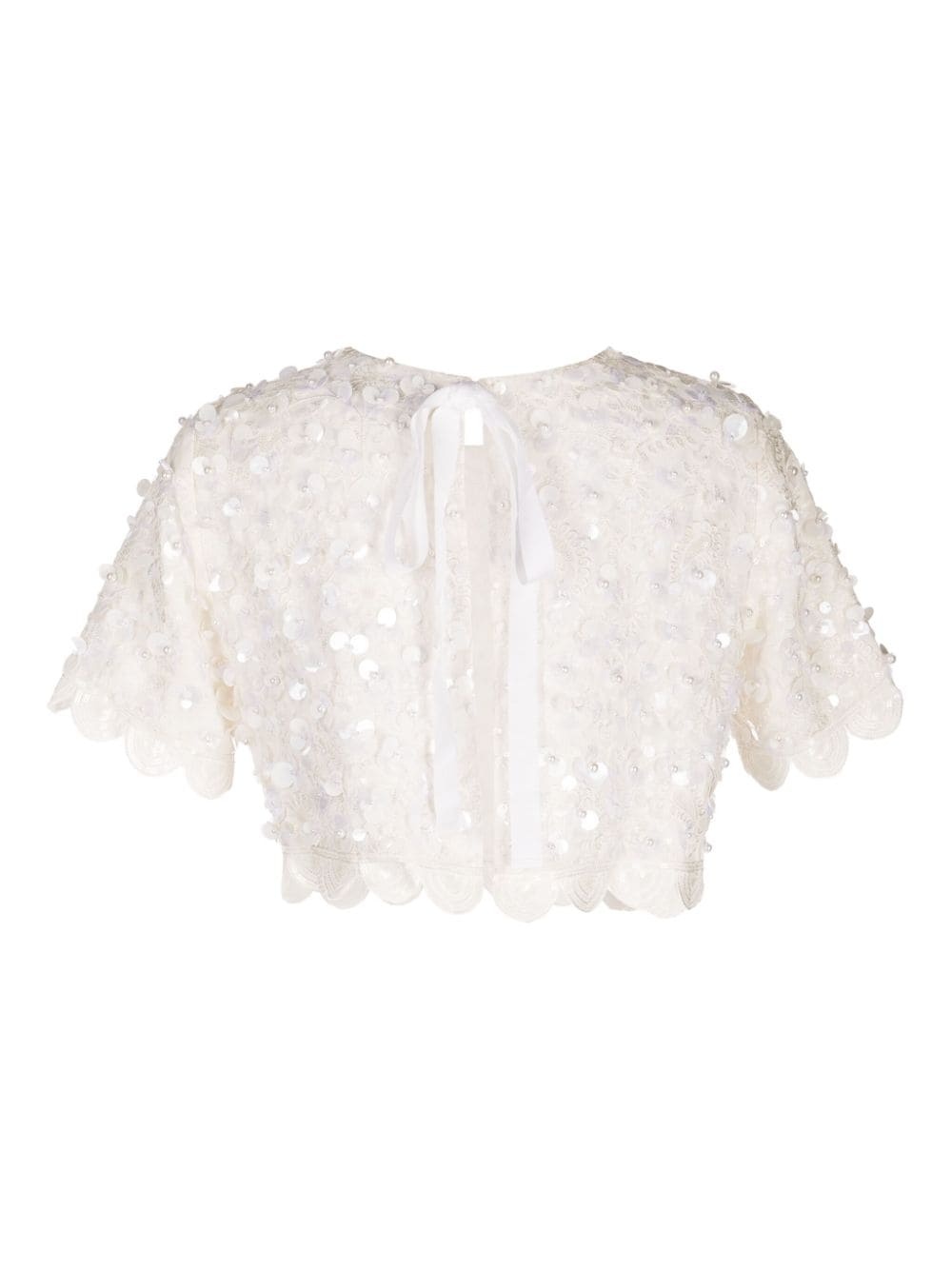 Naya floral-appliquÃ© crop top - 2