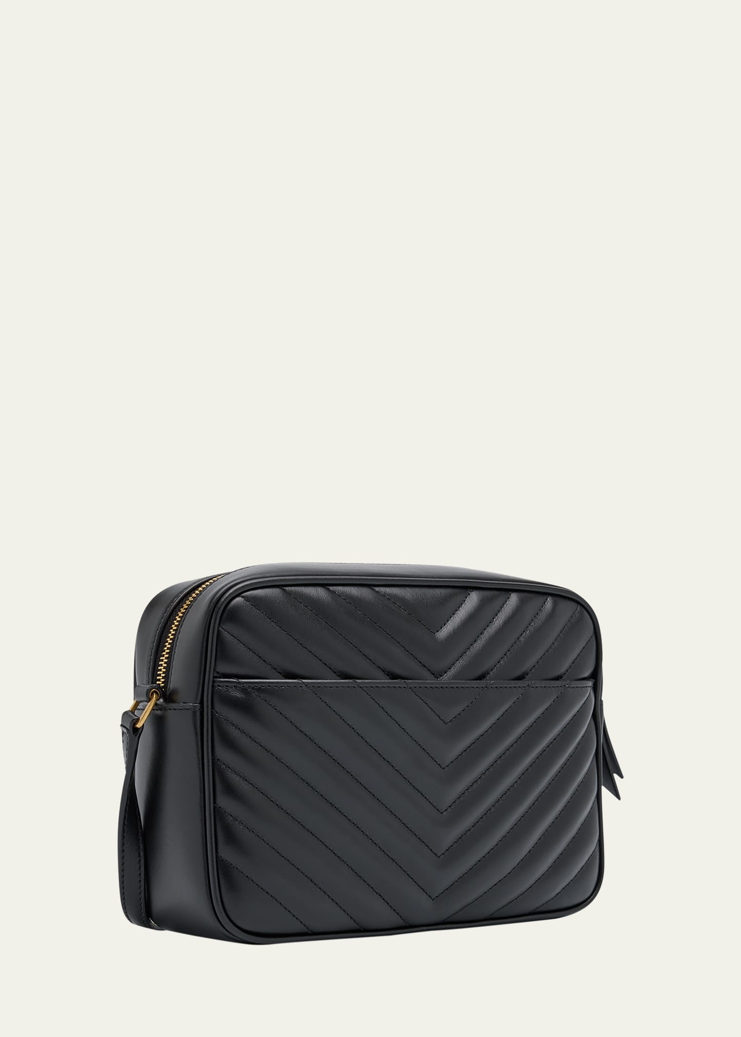 Lou Medium YSL Camera Bag with Pocket in Quilted Leather - 3