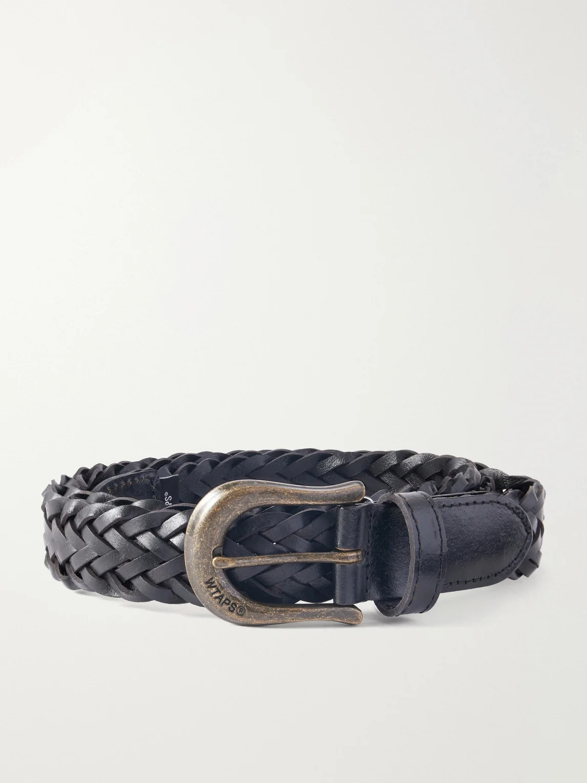 3cm Braided Leather Belt - 1