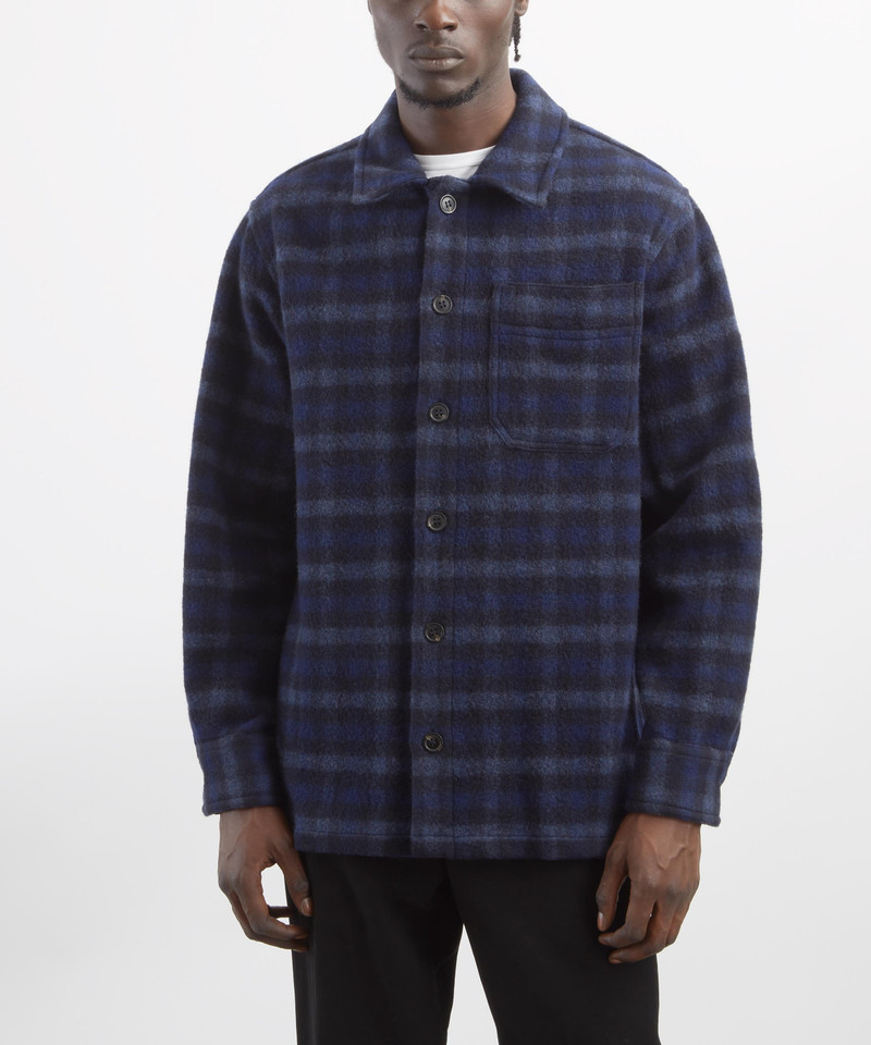 A.P.C. Stanley Wool Check Shirt outlook