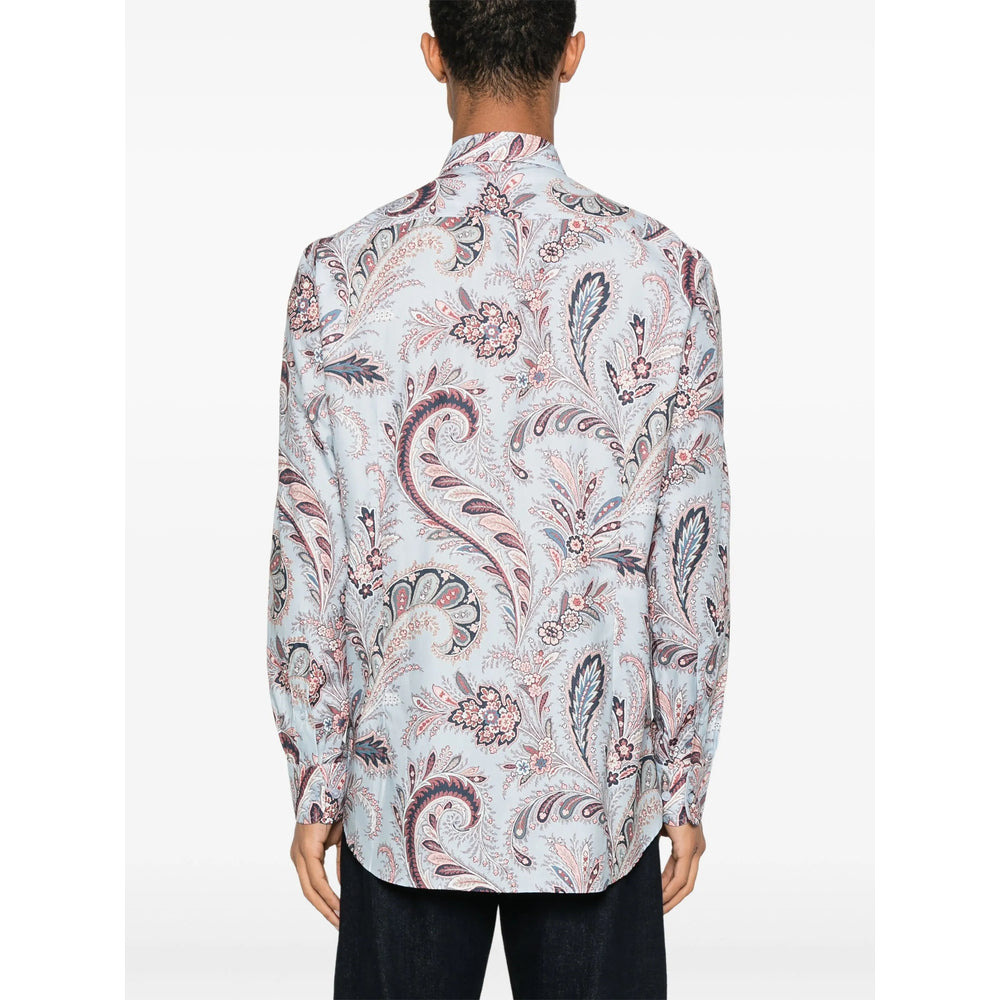 Etro Blue Shirts Men - 5