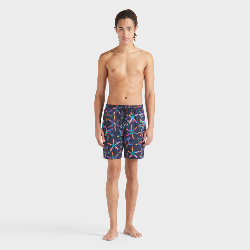 Vilebrequin Men Long Stretch Swim Shorts Disco Stars outlook