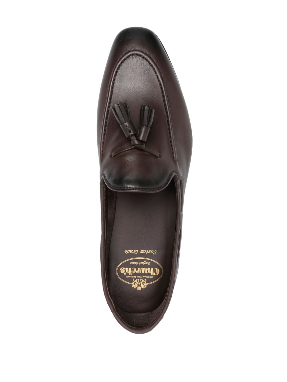 tassel-detail leather loafers - 4