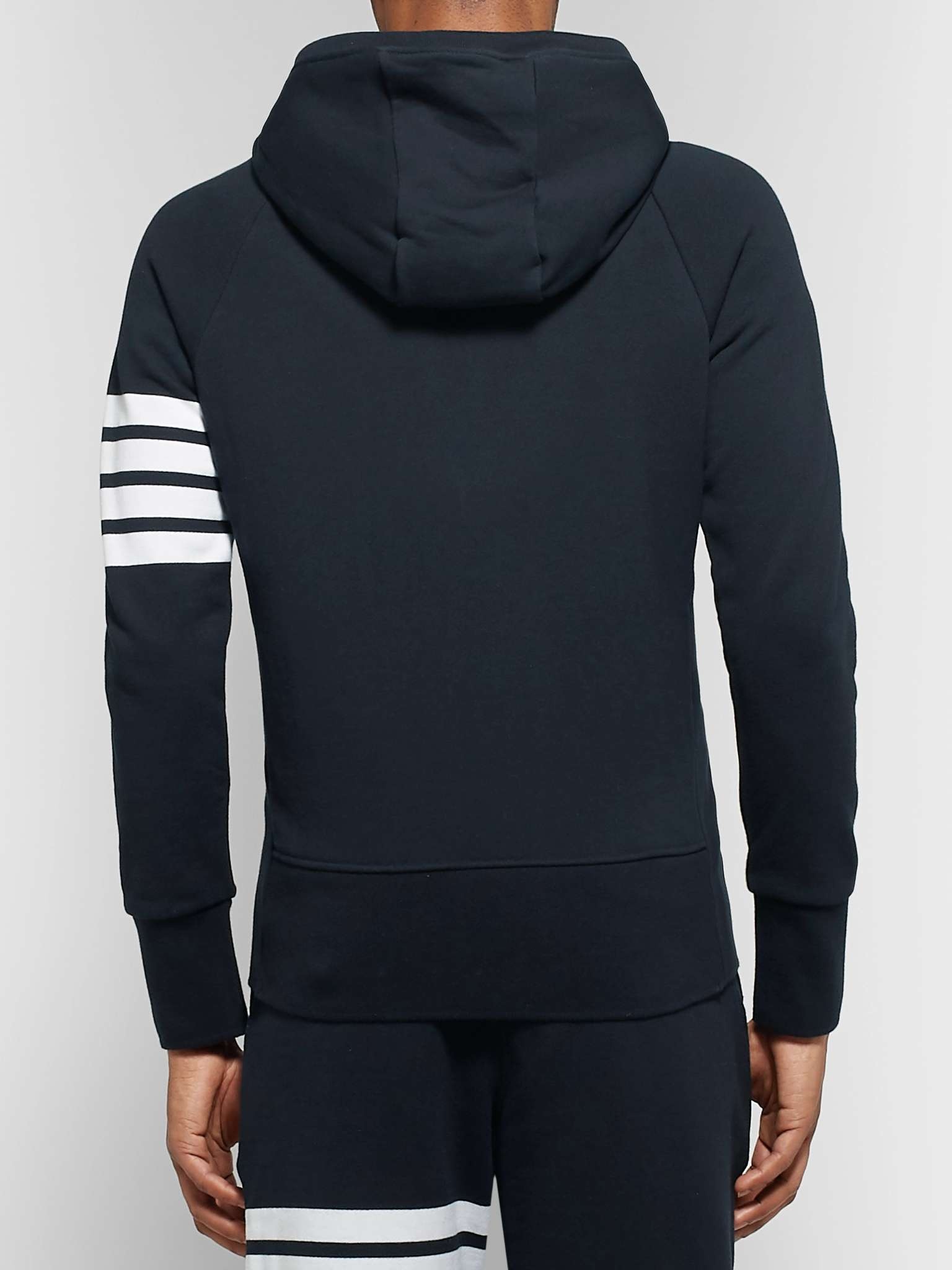 Striped Loopback Cotton-Jersey Zip-Up Hoodie - 4