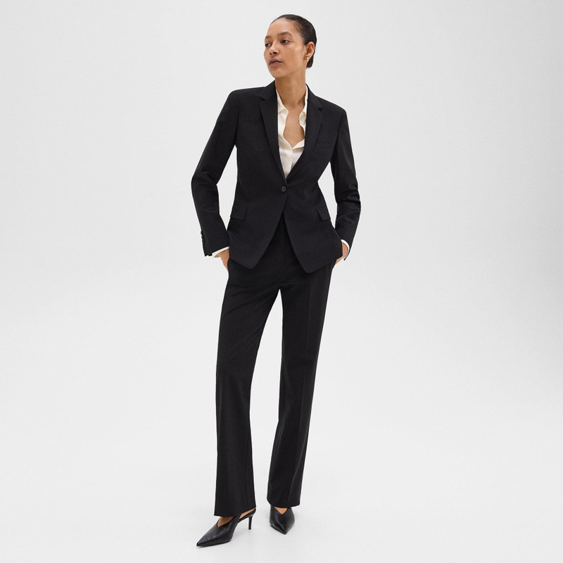 Theory Slim Blazer in Good Wool outlook