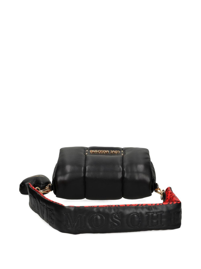 Moschino padded heart-charm shoulder bag outlook