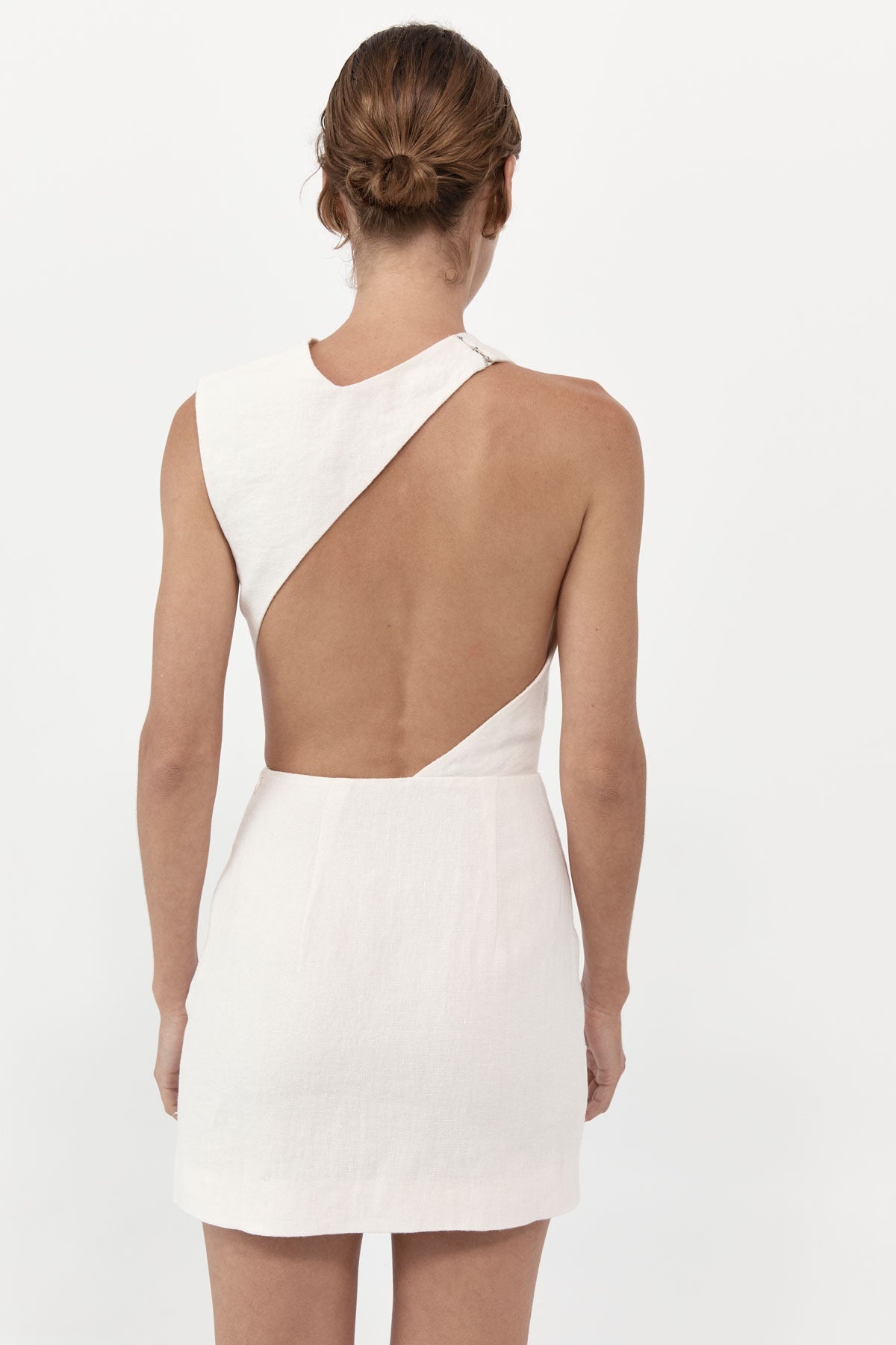 Deconstructed Mini Dress - Ivory - 2