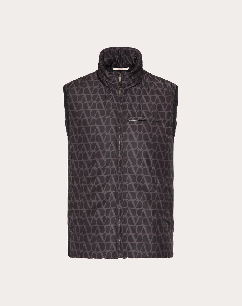 NYLON VEST WITH TOILE ICONOGRAPHE PRINT - 1