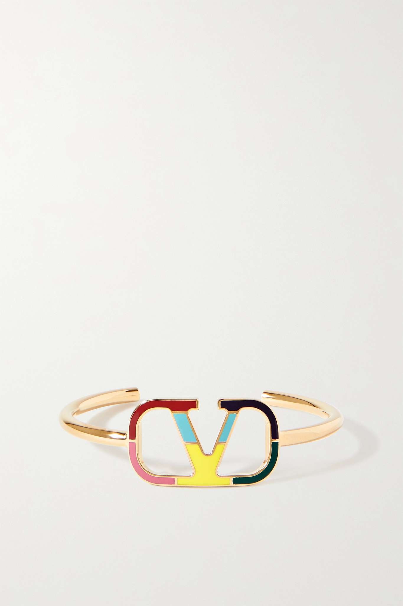 Valentino Garavani gold-tone and enamel bracelet - 1