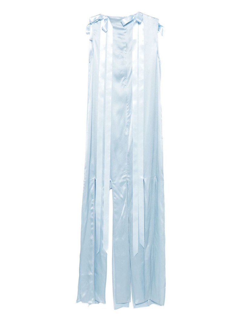 Simone Rocha Unbounded ribbon-detail sleeveless dress outlook