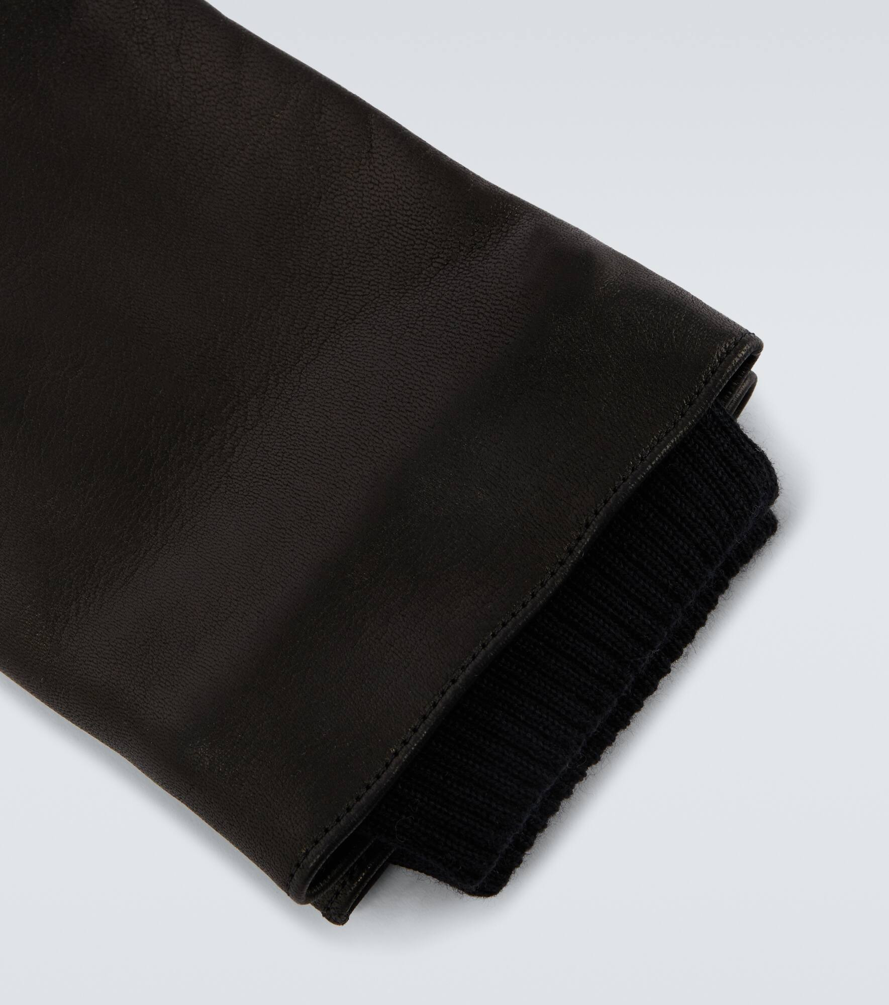 Cassandre wool-lined leather gloves - 2