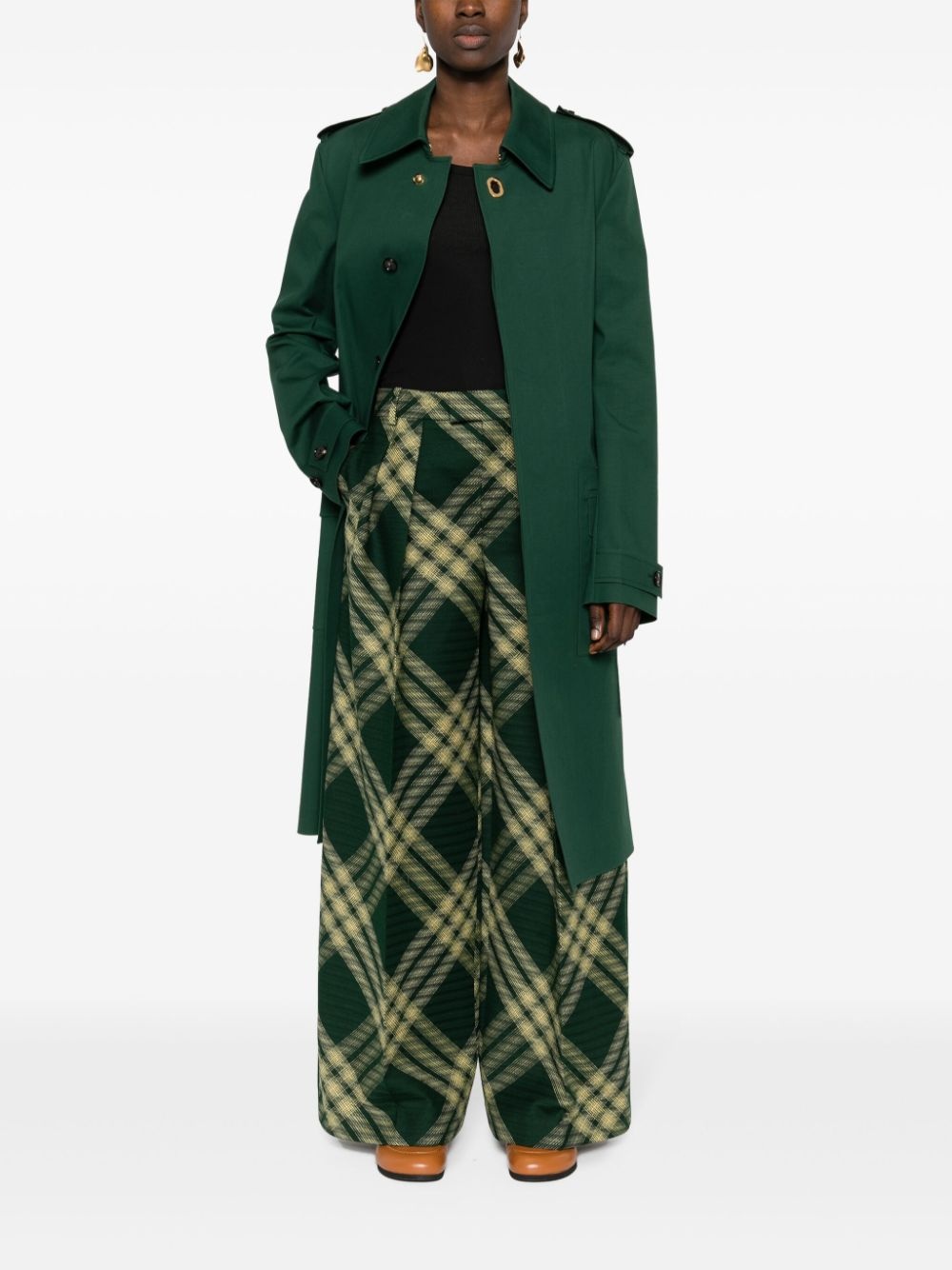 pleat-detail wool trousers - 2