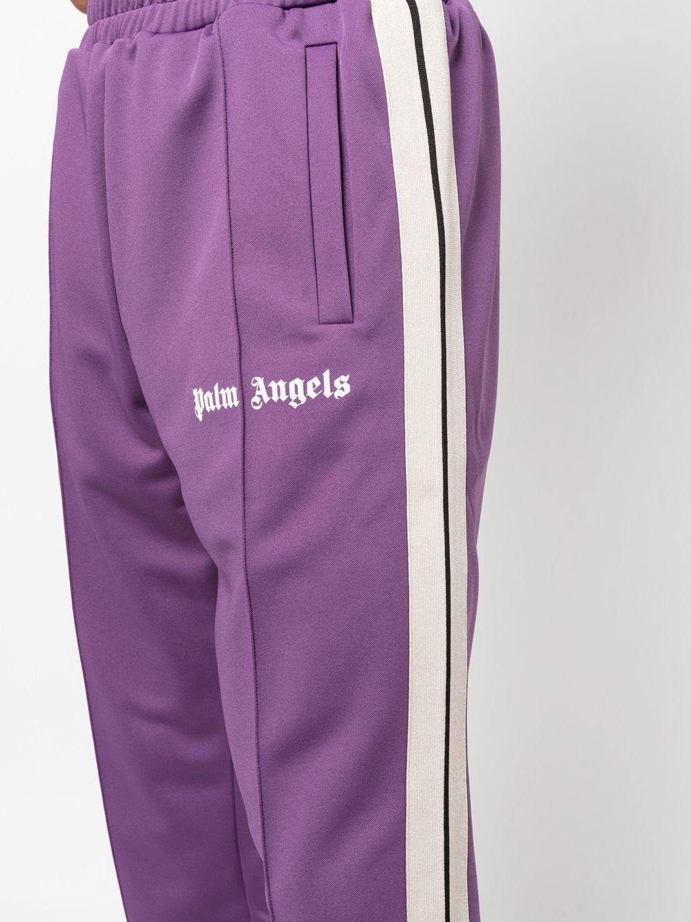 side-stripe logo track pants - 5