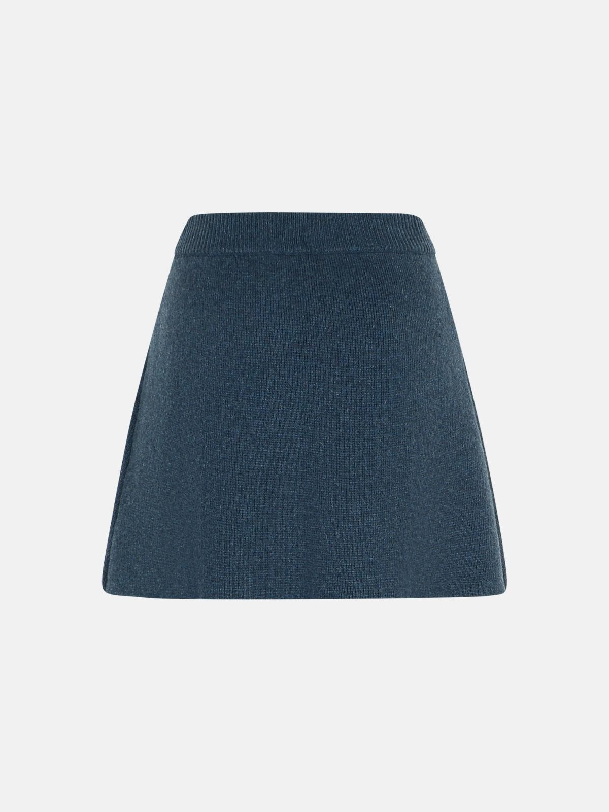 'CLARE' 'NIGHT FALL' CASHMERE SKIRT - 3