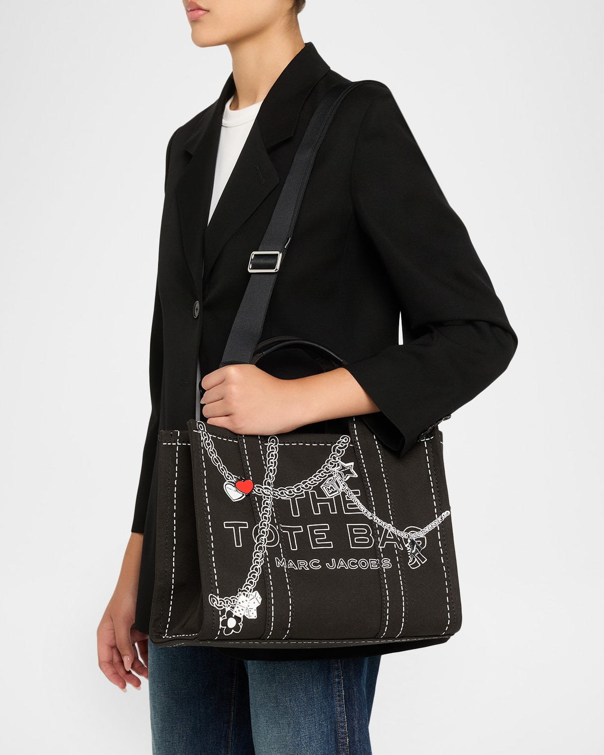 The Medium Trompe L'oeil Canvas Tote Bag - 2