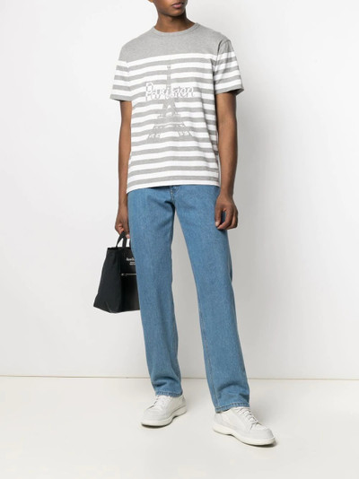 Maison Kitsuné Parisien Tower striped T-shirt outlook