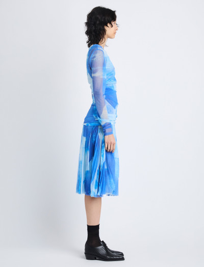 Proenza Schouler Amber Top in Printed Nylon Jersey outlook