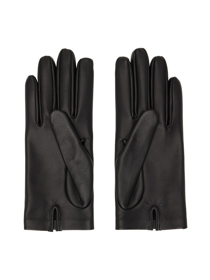 The Row Black Lorella Gloves outlook
