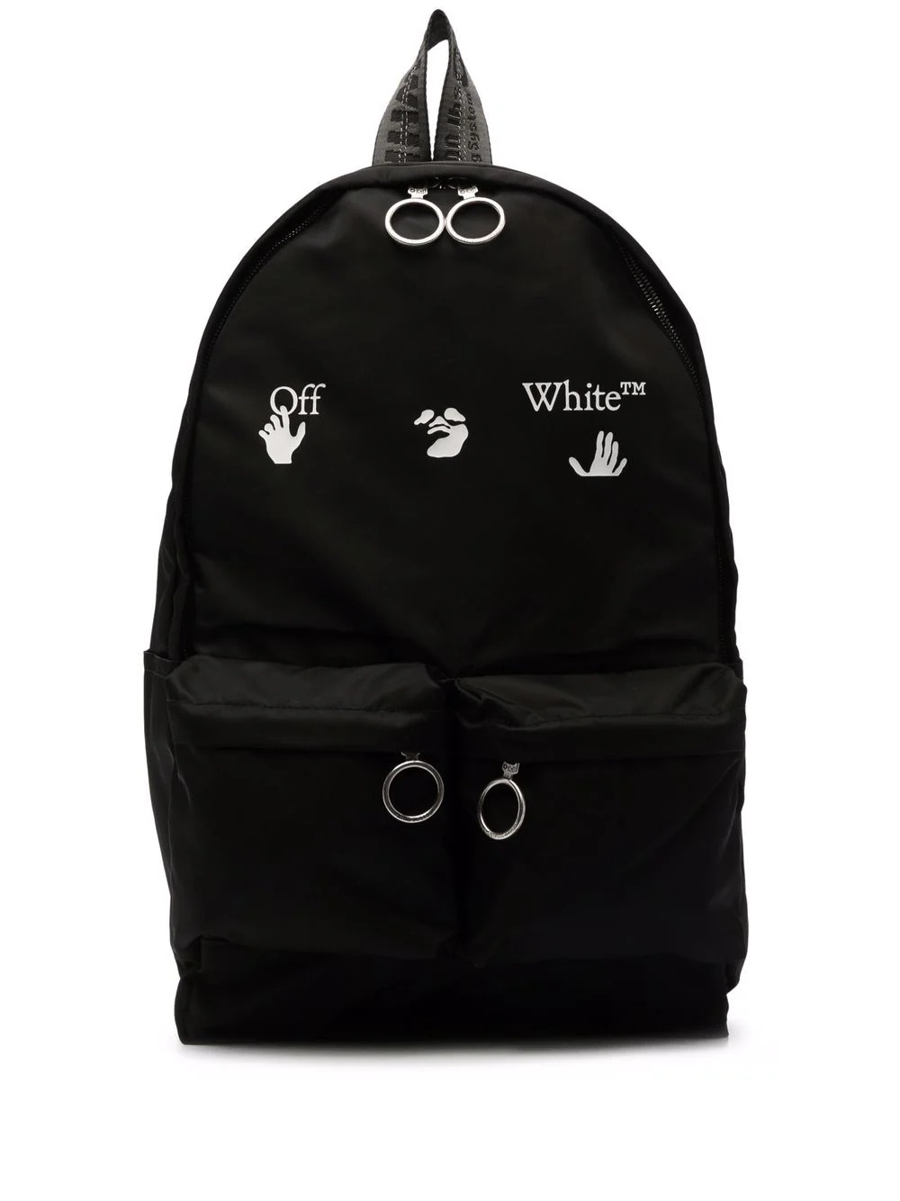 logo-print backpack - 1