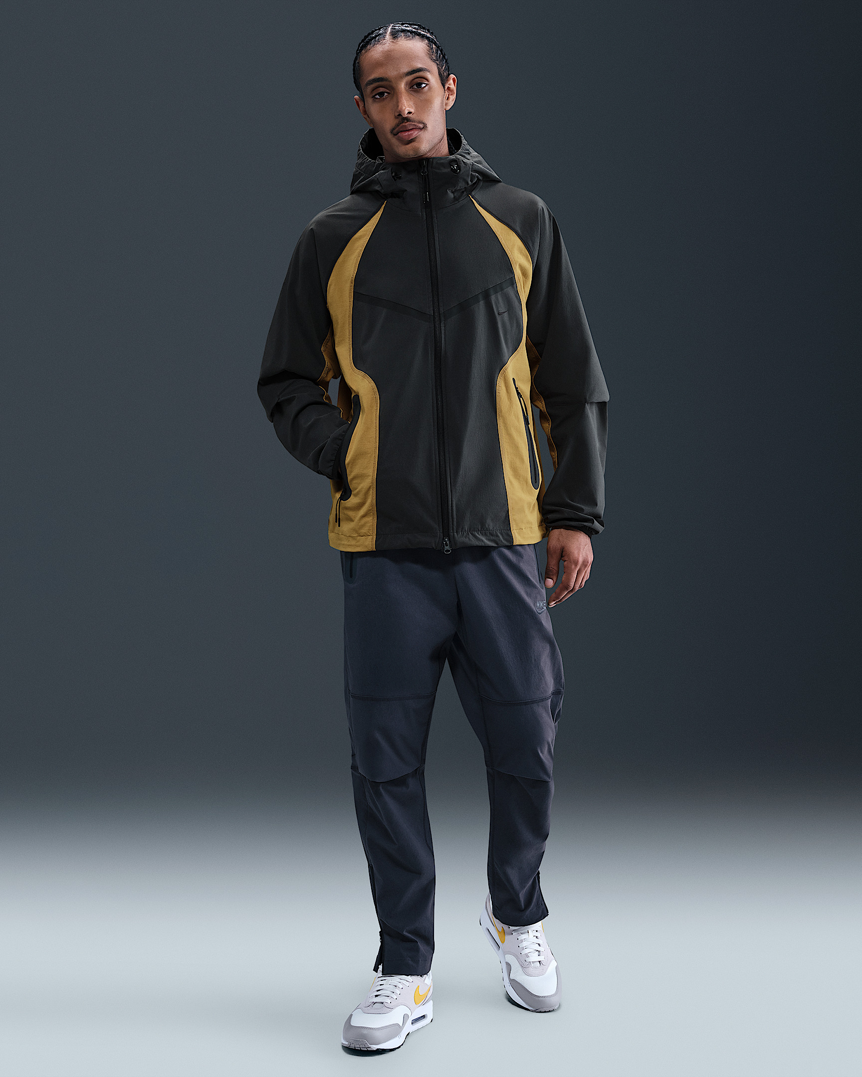 Nike Tech Men's Dri-FIT Woven Color-Block Windrunner Oversized Jacket - 4