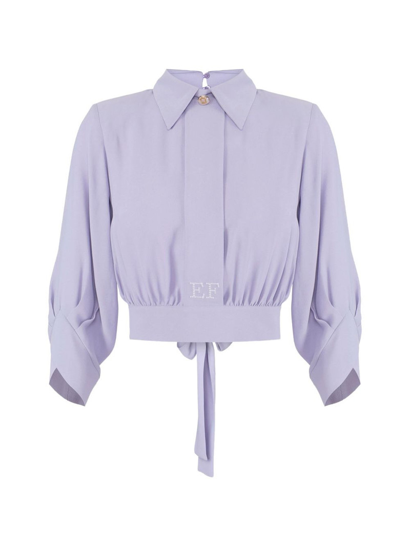 tie-detail blouse 1