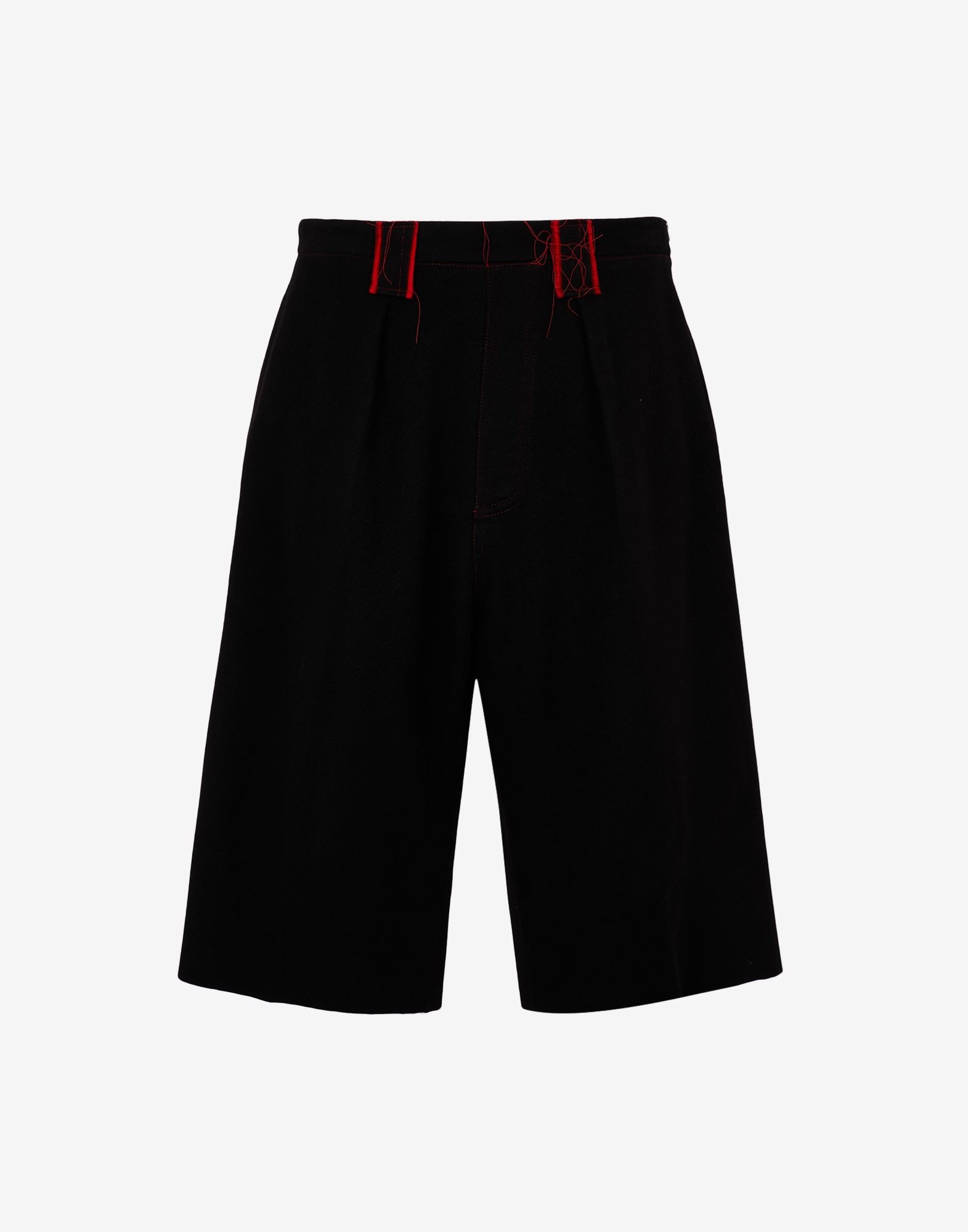 Red shadow reveal' cuffed shorts - 1