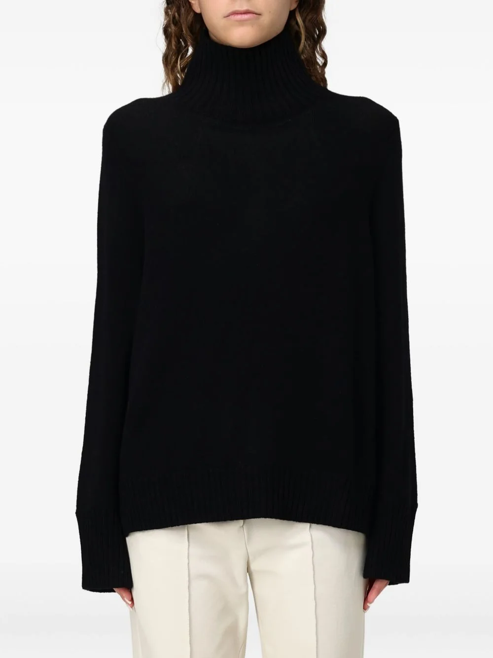 high-neck sweater - 1