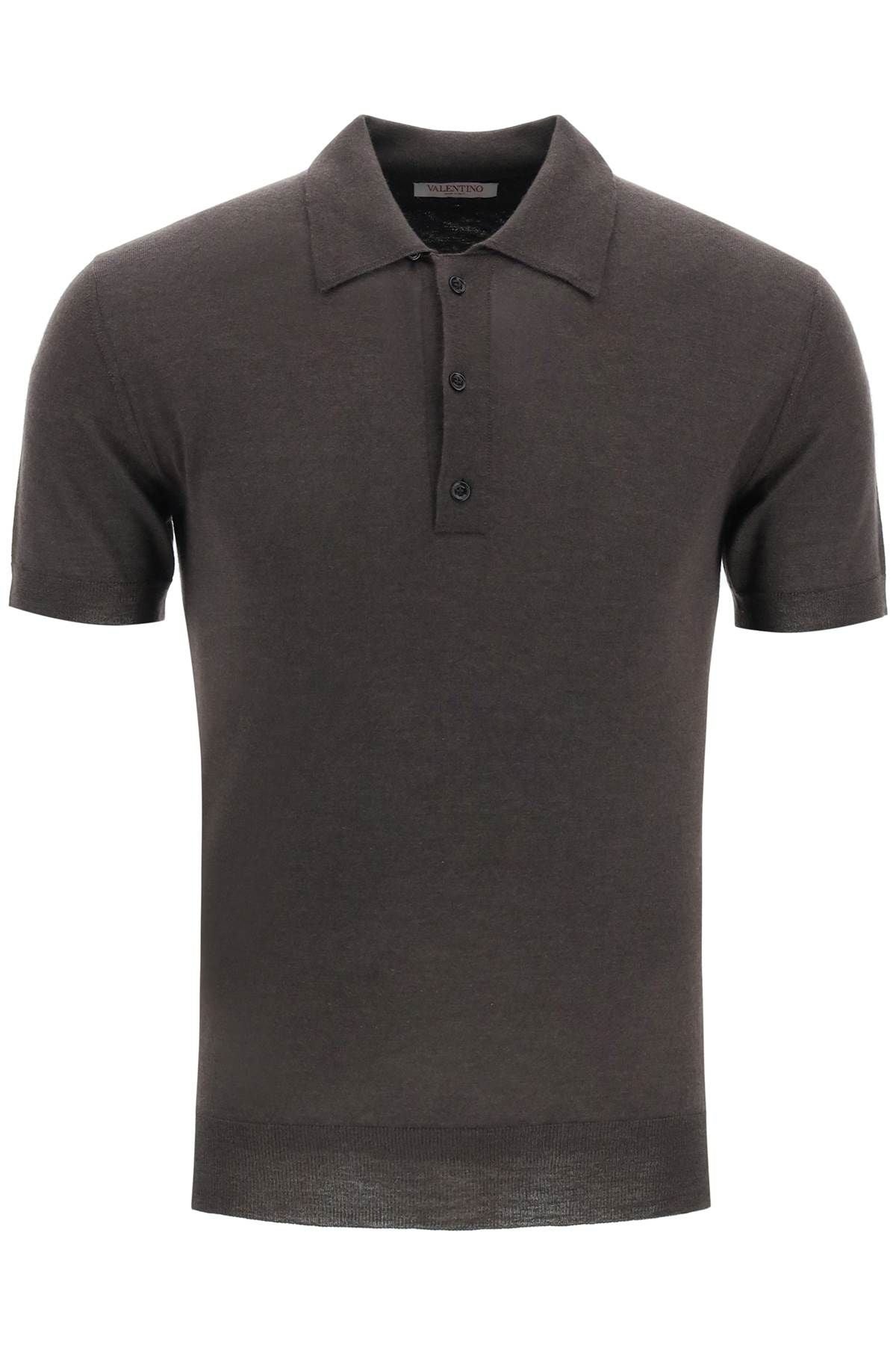 CASHMERE AND SILK KNIT POLO SHIRT - 6