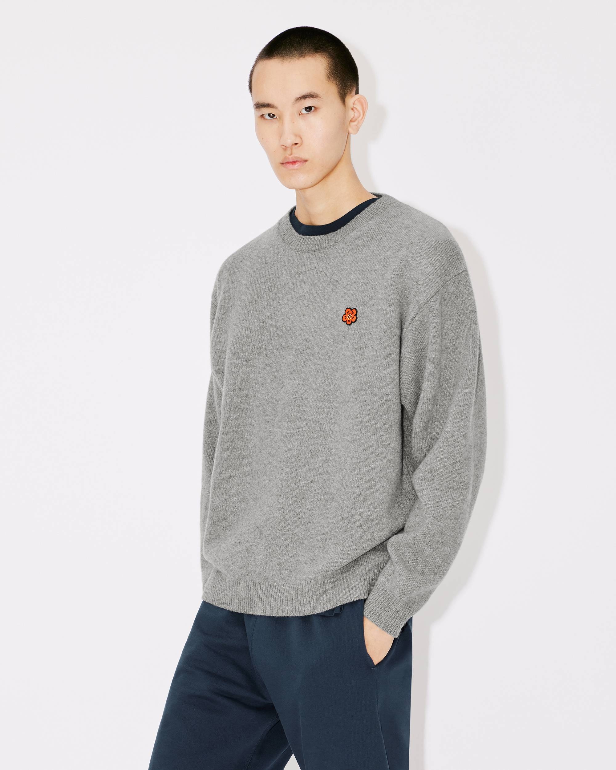 'BOKE FLOWER' Crest wool jumper - 3