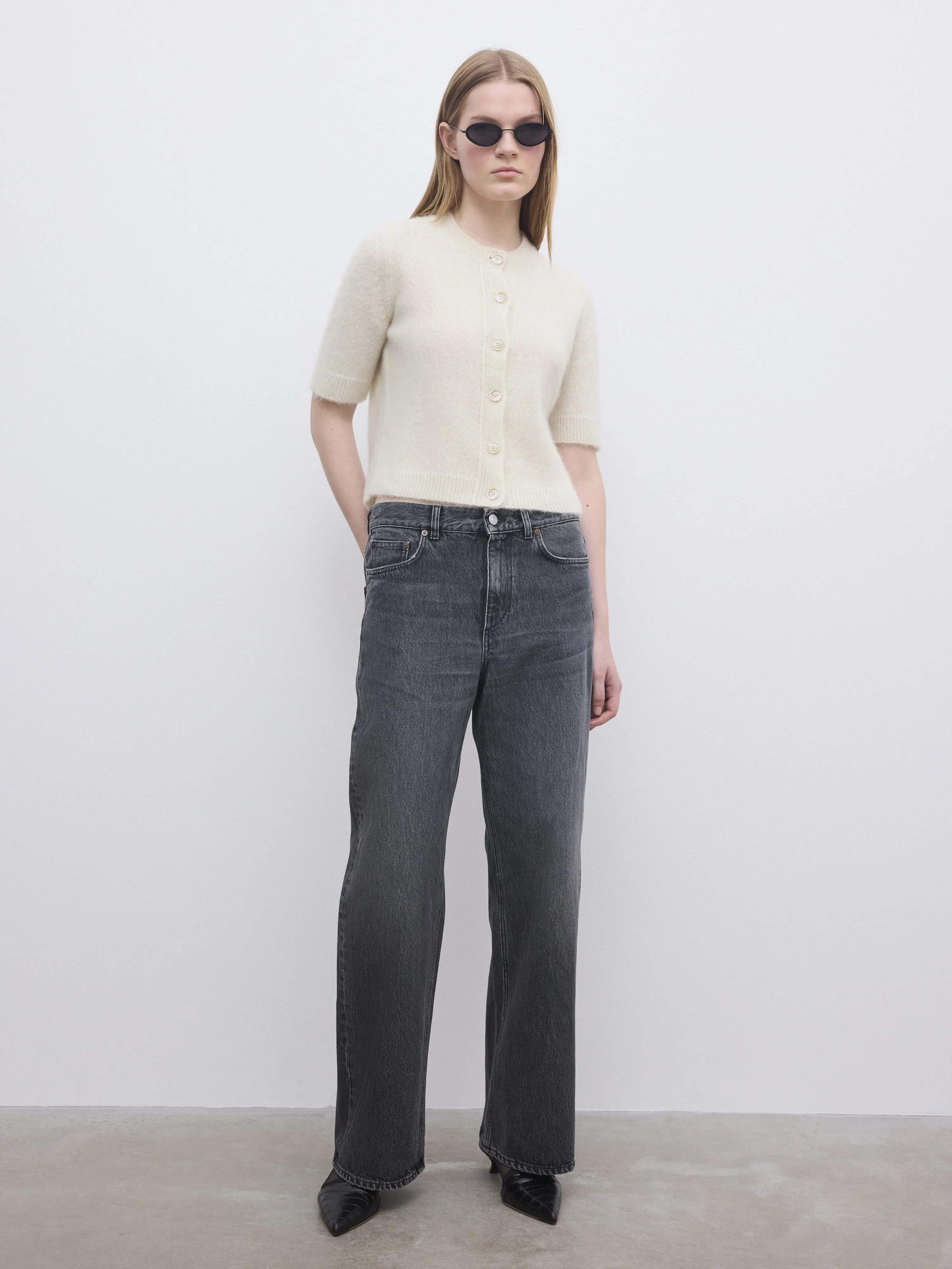 Brushed Cardigan top - 1