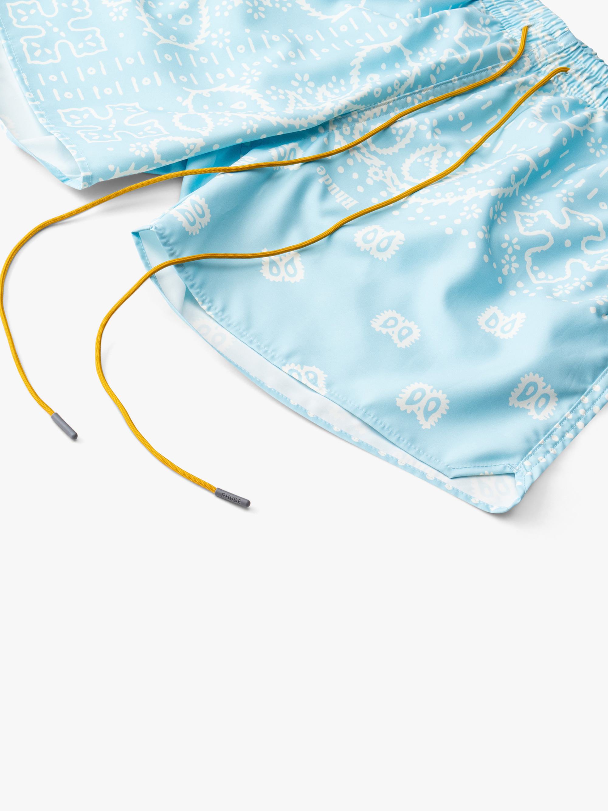 BANDANA PRINT SWIM TRUNKS - 3