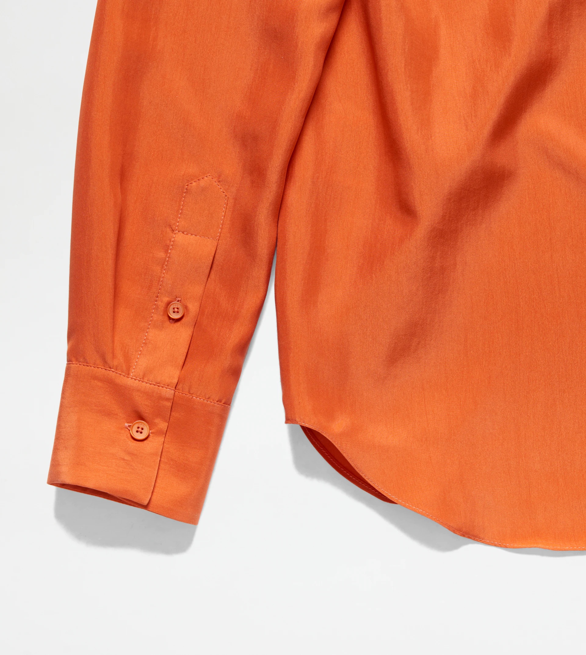 SILK BLOUSE - ORANGE - 6