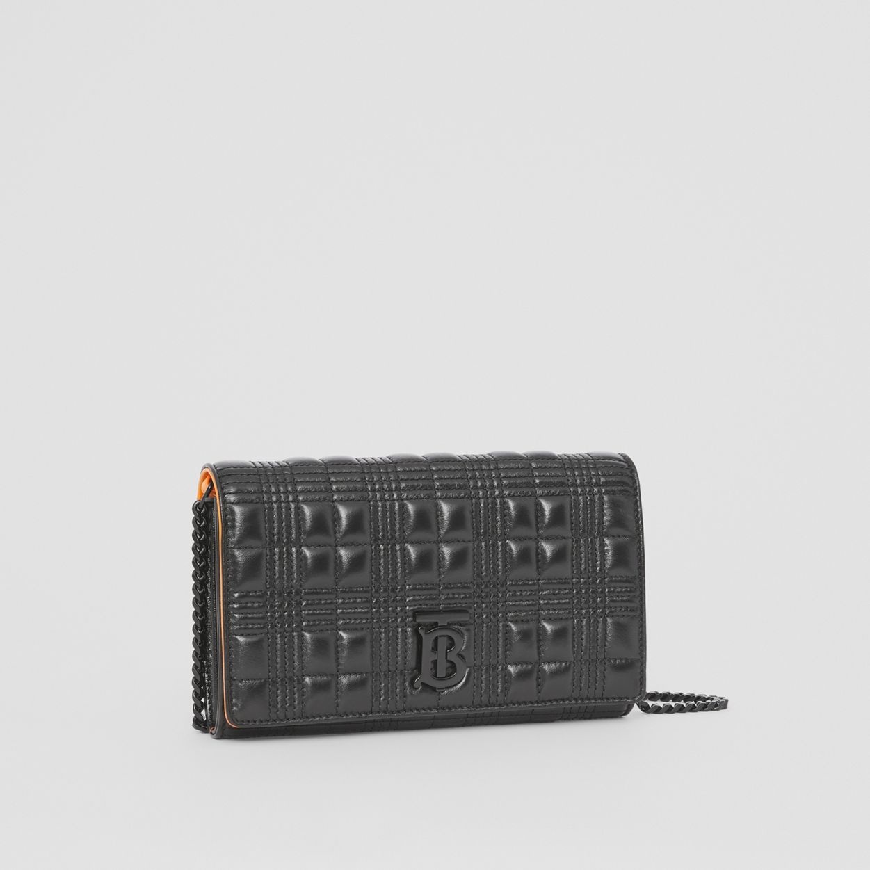 Quilted Lambskin Wallet with Detachable Strap - 7