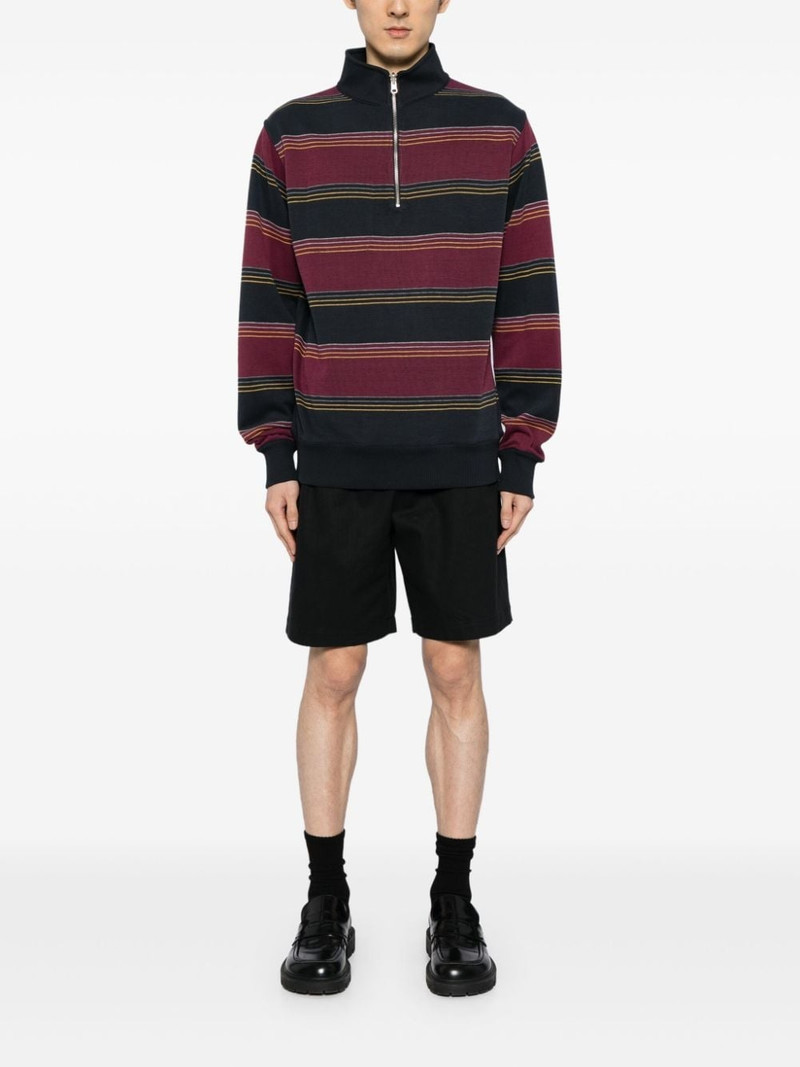 Oliver Spencer striped half-zip jumper outlook